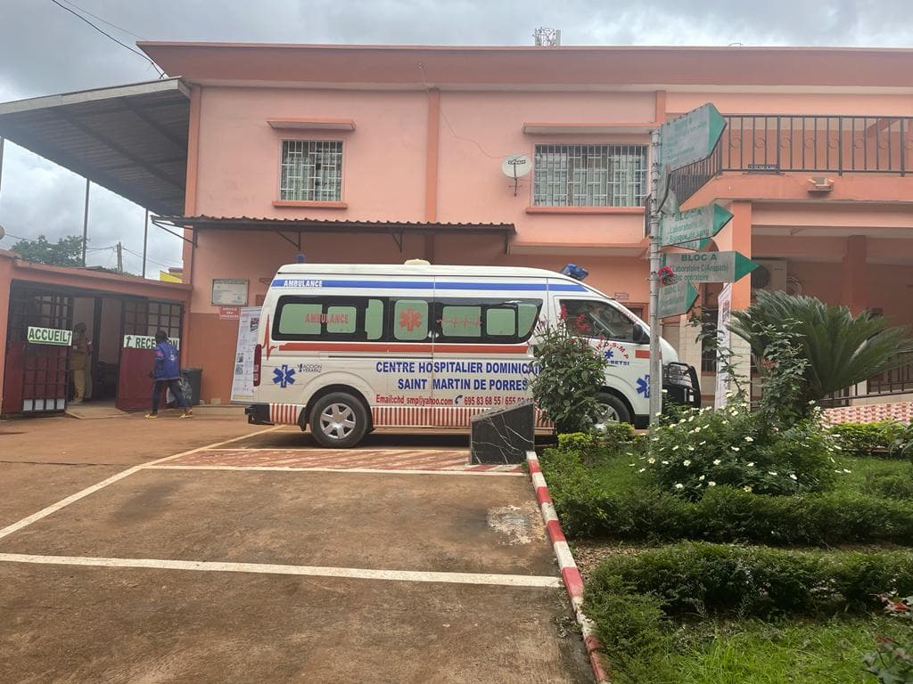 A private hospital in Cameroon.