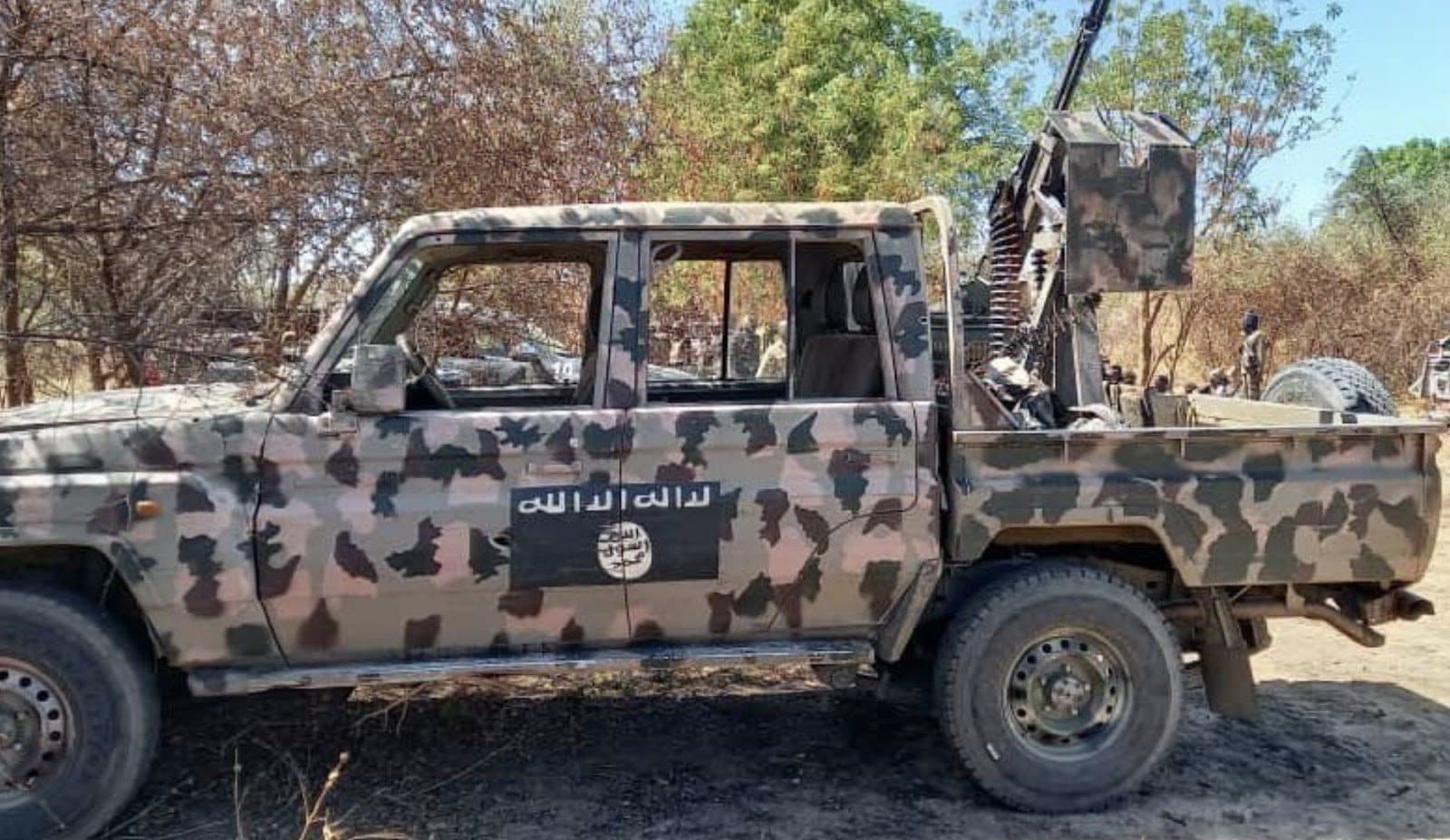 File: A captured truck of Boko Haram terrorists.