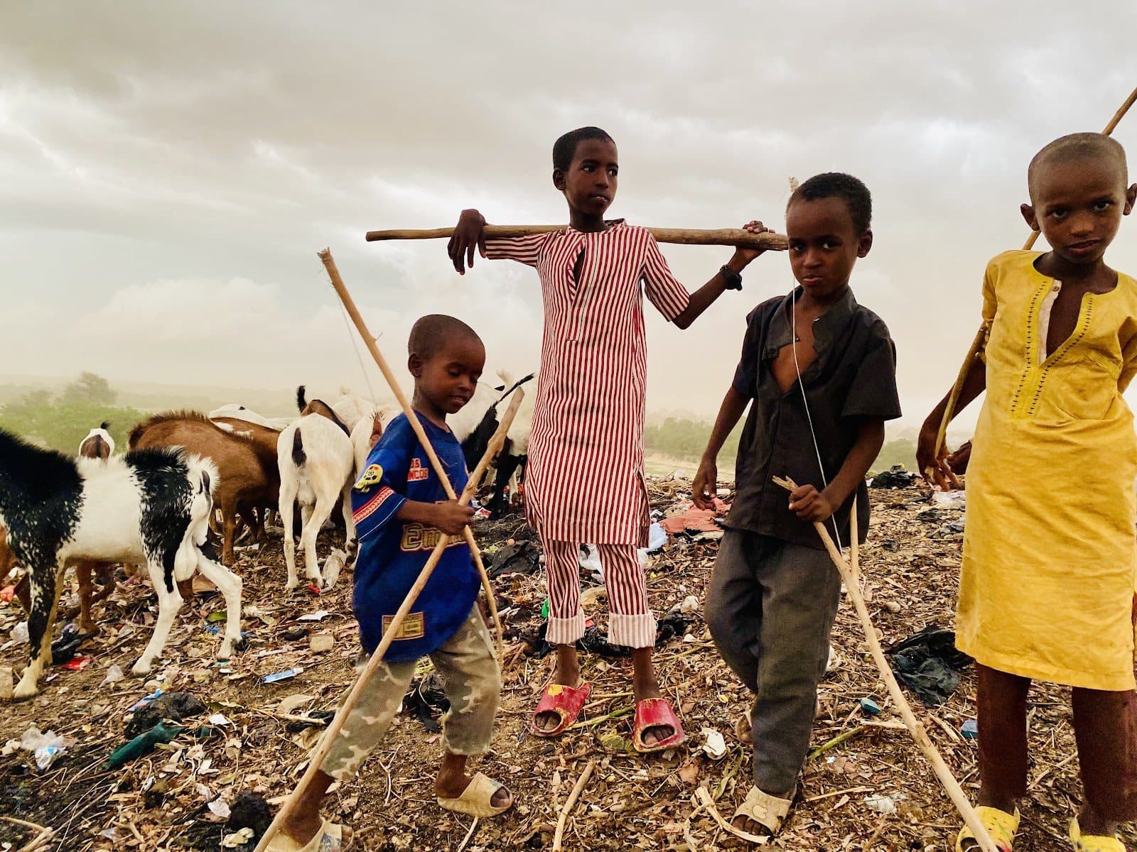 Some of the pupils master the art of livestock care within their close-knit community. Although they now have access to formal education, they are not forgetting their roots.
