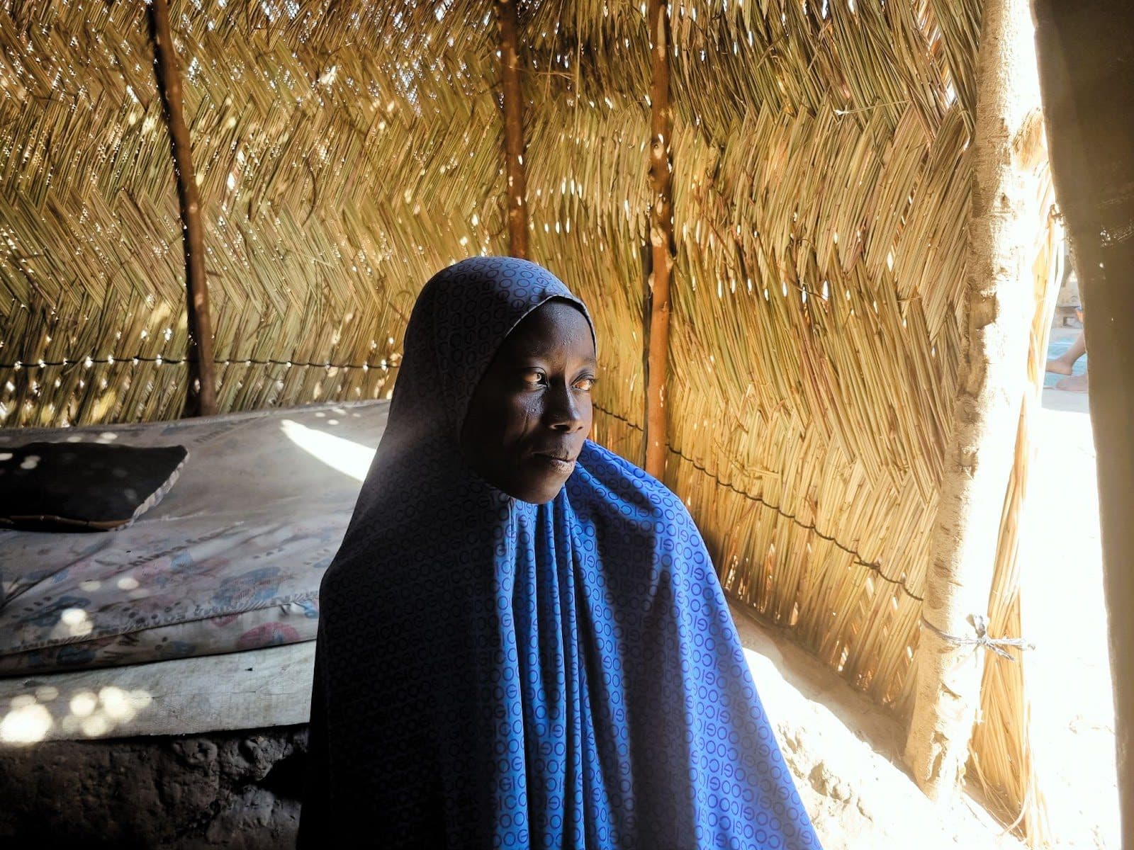 After seven years of displacement, Aisha Muhammed finally returned home. But it wasn’t habitable. Photo: ‘Kunle Adebajo/HumAngle