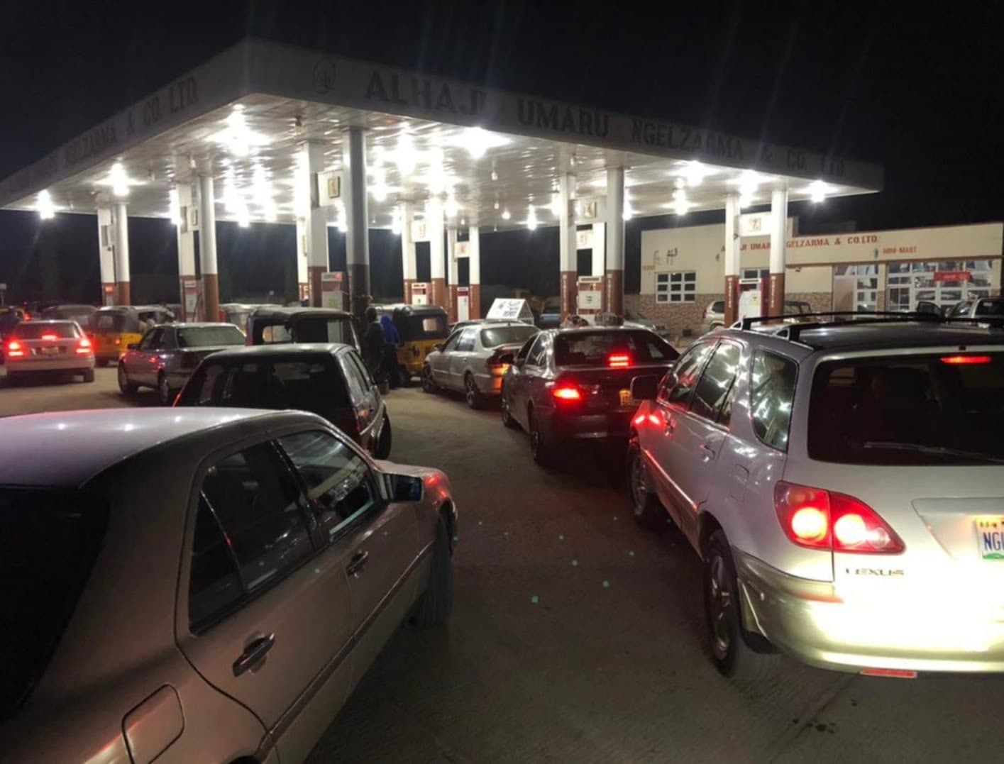 Matrix filling station along Airport Road, Maiduguri, on Feb. 18, 2021. Photo: Kyari Mustafa/HumAngle