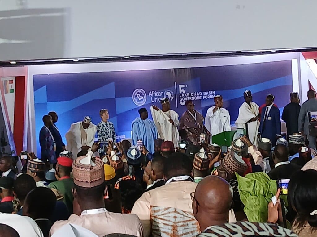 People gathered at the 5th Lake Chad Basin Governors