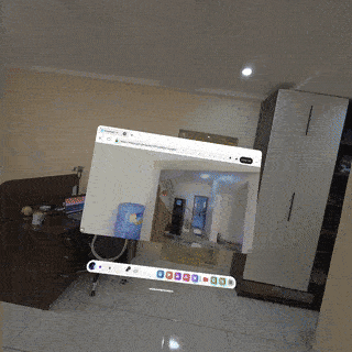 Animated preview of the HumAngle VR office tour